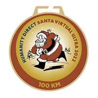 Santa Virtual Challenge 50km medal