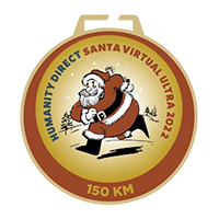 Santa Virtual Challenge 50km medal