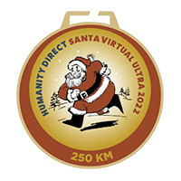 Santa Virtual Challenge 50km medal