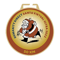 Santa Virtual Challenge 50km medal